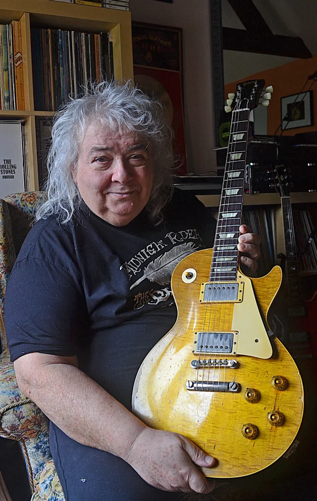 Bernie Marsden Midnight Rider T-Shirt And Gibson Goldtop