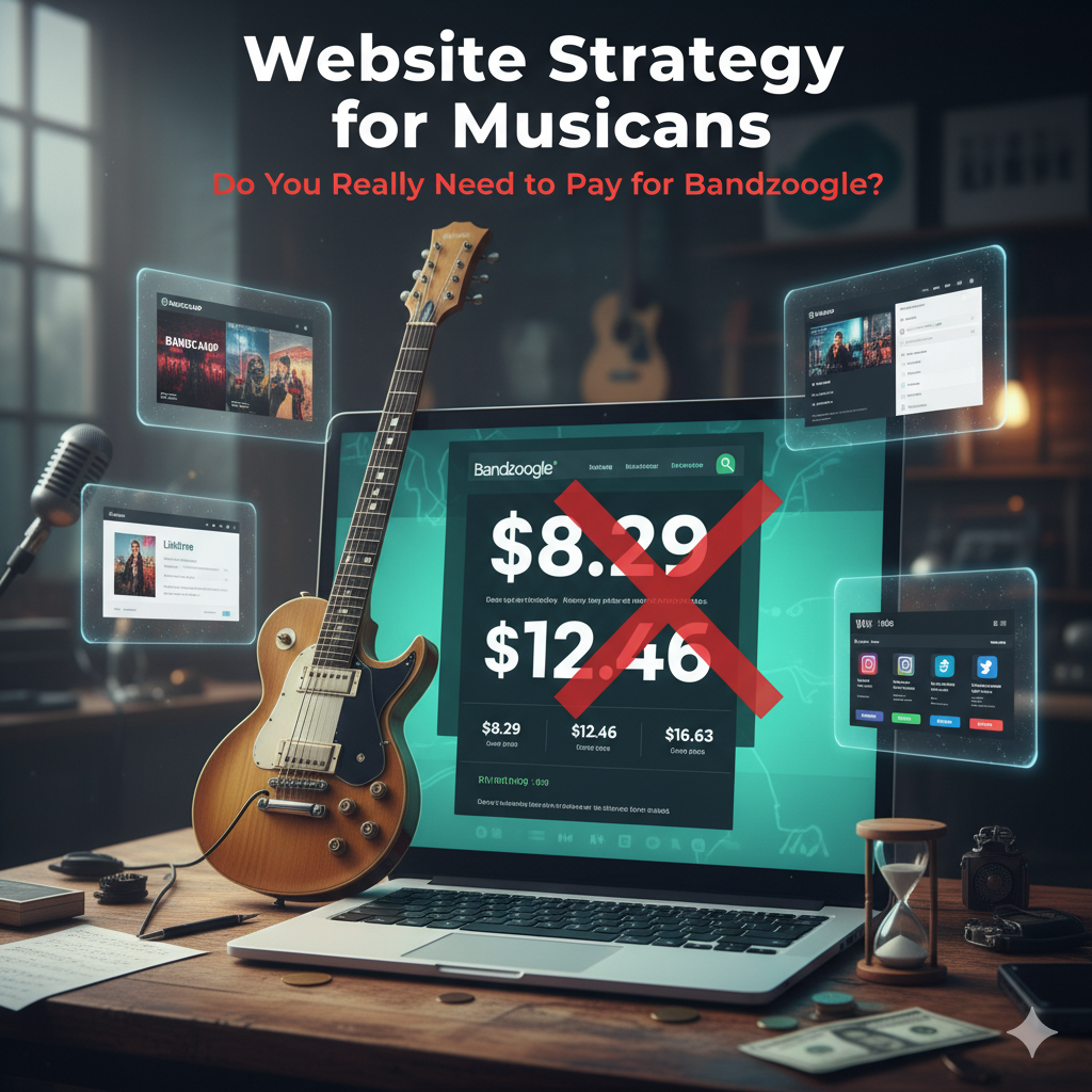 Website Strategy for Musicians: Do You Really Need to Pay for Bandzoogle?