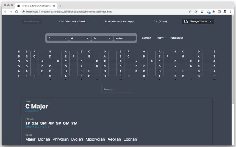 Master the Fretboard in Your Browser: Fret{notes}