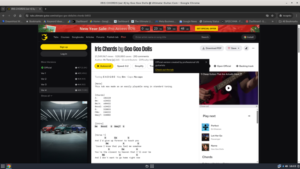 Without The Modest Guitar Extension